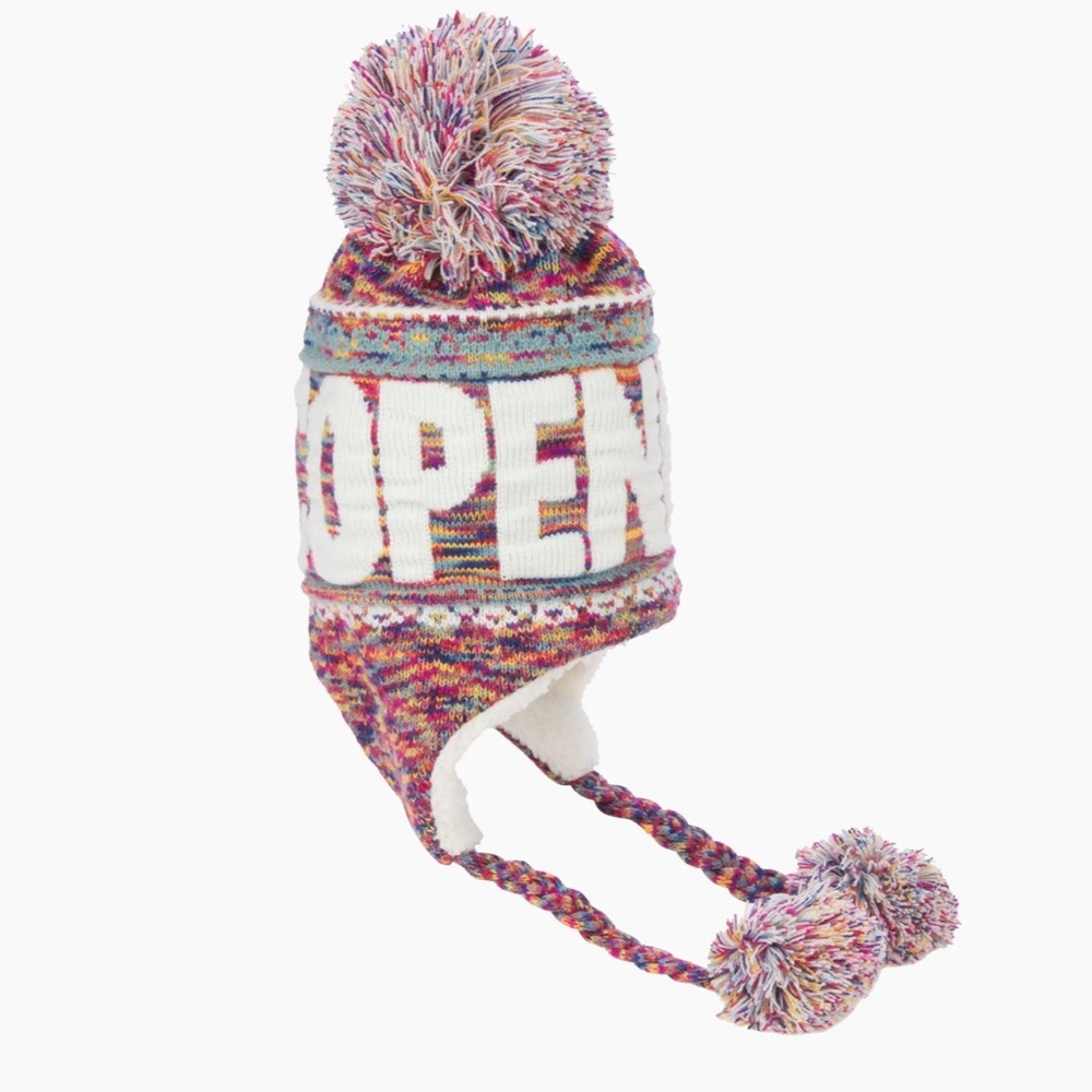 Robin Ruth Paris Winter Hat Multicolored Pompom